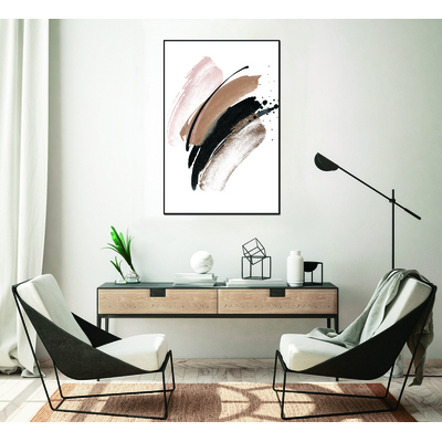 WhiteLine Paloma 48 inchx32 inch Canvas Wall Art, Black PS Frame, 0696576755613, AW1865