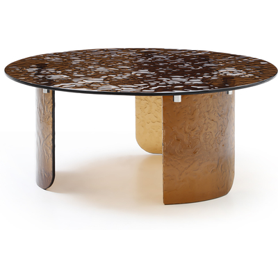 WhiteLine Rivelle Coffee Table, Bronze Glass 10mm Top., 0696576761249, CT2056GLS-BRZ