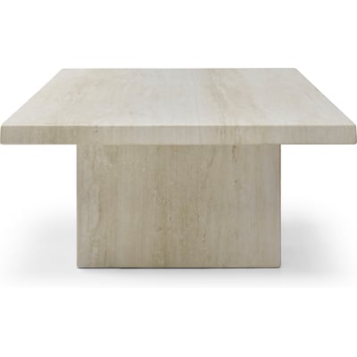 WhiteLine Travia Coffee Table, Beige Travertine Marble Top Matte Finish SOC-38342-MRB-TRV., 0696576761447, CT2067-TRV