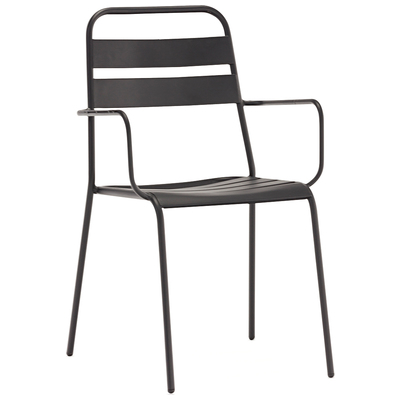WhiteLine Dining Room Chairs, Gray,Grey, Armchair,Arm, Patio, 696576750854, DAC1678-GRY