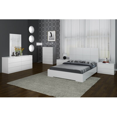 Whiteline Imports DR1207D-WHT Anna 6 Drawer Double Dresser