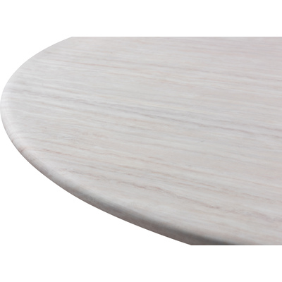 WhiteLine Rocca Round Dining Table, Beige Travertine Marble Top and base, Matte Finish SOC-4531-MRB-TRV, 0696576762802, DT2065R-TRV