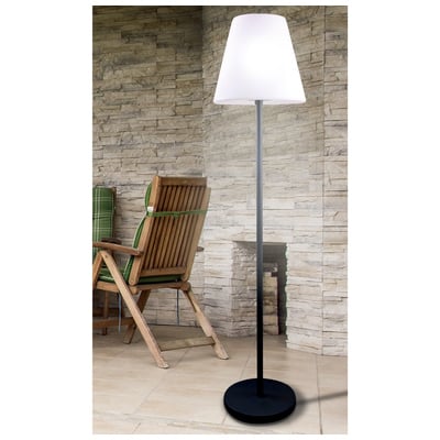 Whiteline Dale Pe Metal Floor Lamp, Dimmable Function, Pe Plastic And Metal Base. Bulb Exc FL1530