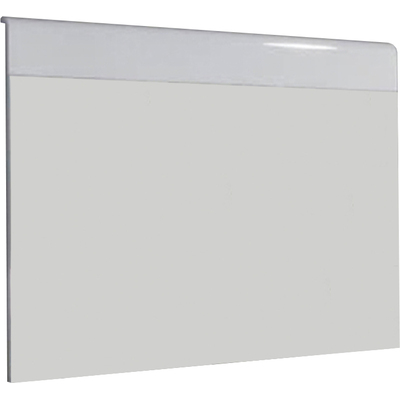 WhiteLine Nelly Rectangular Mirror, with Upper Stripe in High Gloss White Lacquer ILP-88464HG., 0799430196895, MR1096-WHT