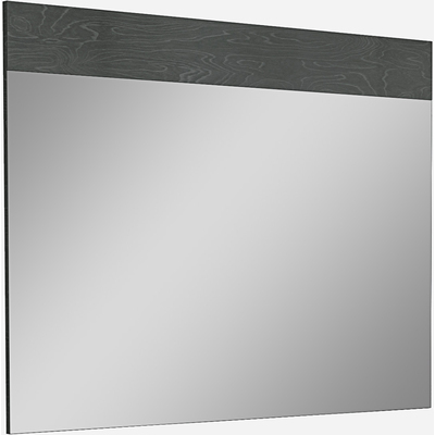 WhiteLine Malibu Rectangular Mirror, Top Stripe High Gloss Grey Lacquer ILP-1238-1, 0714757367926, MR1367-GRY