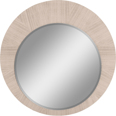WhiteLine Waves Round Mirror, High Gloss Beige Frame Lacquer ILP-8273-2HG, 0696576754906, MR1753-BEI