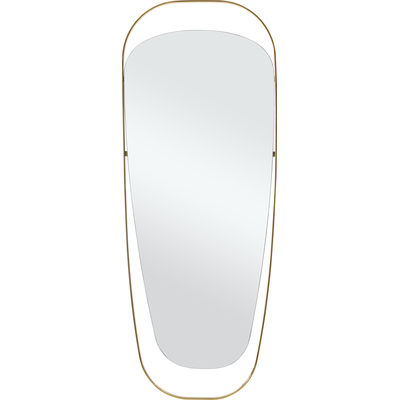 WhiteLine Matilda Oval Wall Mirror, 5MM Thickness, Gold Polished Stainless Steel Frame., 0696576760211, MR2015