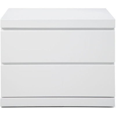 Whiteline Imports NS1207S-WHT Anna 2 Drawer Nightstand