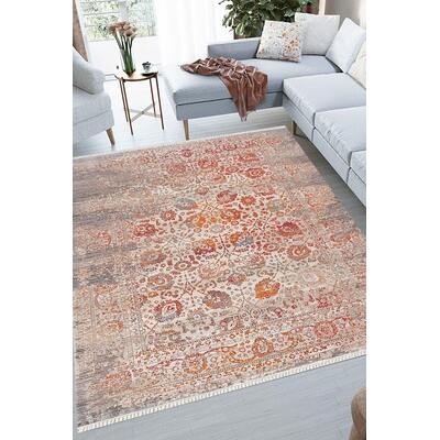 WhiteLine Barbara Decorative Rug, Made of Polyester and Polypropylene., 0696576756306, RU1909B