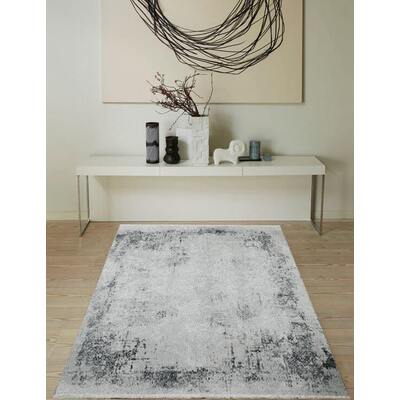 WhiteLine Joya Decorative Rug, Made of Polyester and Polypropylene., 0696576756443, RU1916C