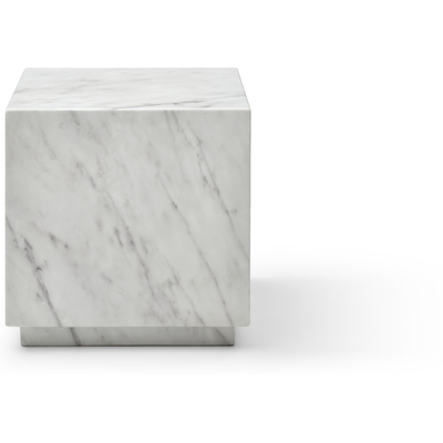 WhiteLine Iris Square Side Table, in High Gloss White Marble SOC-5227-3, 0696576759925, ST1927-WHT