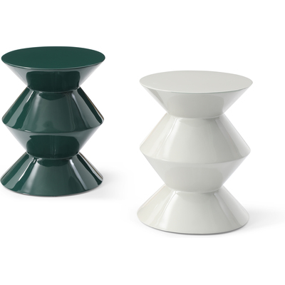 WhiteLine Joy Side Table, lacquered in Glossy Beige Color #1730, 0696576761270, ST2057-BEI