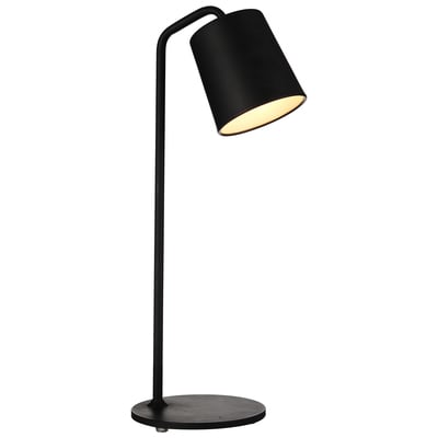 Whiteline Imports Dante Table Lamp Black Carbon Steel TL1494-BLK