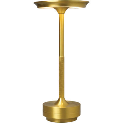 WhiteLine Cherry Gold Table Lamp Aluminum...Portable LED Table Light, 3 Color Stepless Dimming Battery Powered Table Lamp, for Patio/Restaurant/Home/Outdoor.3 Watts 5 Voltage, 0696576761706, TL2084-GLD