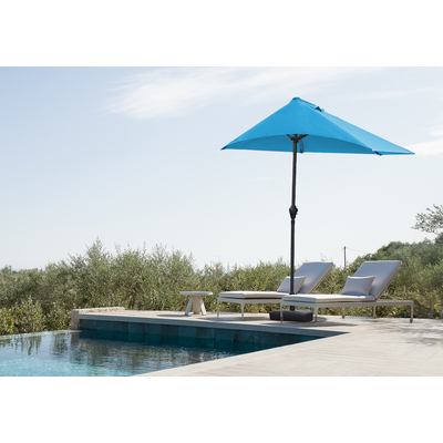 Whiteline Imports Asher Side wall umbrella blue color, 2.75 meters iron bone (12*18mm)/38 irons, 160G polyester cl... UM1696-BLU