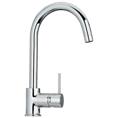 Whitehaus WHLX78572-C Luxe Single Hole/single Lever Faucet With Gooseneck Swivel Spout