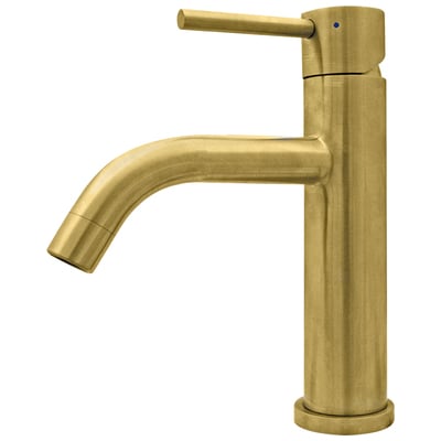 Whitehaus Waterhaus Lead-free Solid Stainless Steel Single Lever Elevated Lavatory Faucet   In Brass WHS8601-SB-B