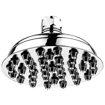 Whitehaus Showerhaus Small Sunflower Rainfall Showerhead With 37 Nozzles - Solid Brass Construction With Adjustable Ball Joint In Polished Chrome WHSM01-6-C