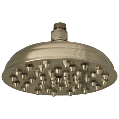 Whitehaus Showerhaus Sunflower Rainfall Showerhead With 45 Nozzles - Solid Brass Construction With Adjustable Ball Joint In Brushed Nickel WHSM01-8-BN