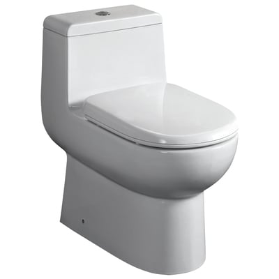 Whitehaus WHMFL3351-EB Magic Flush Dual Siphonic Flush One Piece Eco-friendly Toilet Elongated