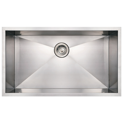 Whitehaus Single Bowl Sinks, Undermount, Single, Brushed,Chrome,Metal,Steel,Titanium,Bronze,Gunmetal, Stainless Steel, Kitchen, Sink, 848130006352, WHNCM3219,Greather than 35 in Long,15 - 20 in Wide