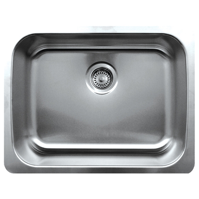 Whitehaus Single Bowl Sinks, Undermount, Single, Brushed,Chrome,Metal,Steel,Titanium,Bronze,Gunmetal, Stainless Steel, Kitchen, Sink, 848130006765, WHNU2318,30 - 35 in Long,15 - 20 in Wide