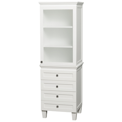 Wyndham Storage Cabinets, Whitesnow, Bathroom,Linen, White, Complete Vanity Sets, Linen Tower, 610708114758, WCV8000LTWH