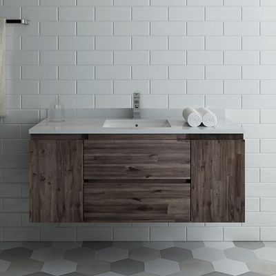 Fresca Formosa 48 inch Wall Hung Modern Bathroom Cabinet  FCB31-122412ACA