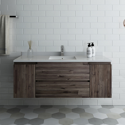 Fresca Formosa 54 inch Wall Hung Modern Bathroom Cabinet  FCB31-123012ACA