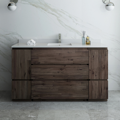Fresca Formosa 60 inch Floor Standing Single Sink Modern Bathroom Cabinet  FCB31-123612ACA-FC