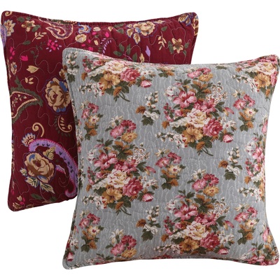 Greenland Home Fashions Antique Chic Multi Pillow Dec. Pillow Set 16x16 (2), 636047260055, GL-0407ADECP