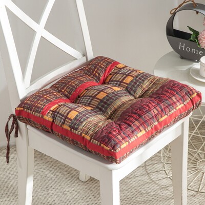 Greenland Home Fashions Gold Rush Multi Furniture Cushion 4-Piece Chair Pad Set 18x18x2 (4), 636047415240, GL-1707CFCP-4