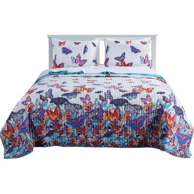Greenland Home Fashions Mariposa Multi Sham King 20x36, 636047382740, GL-1710CKS