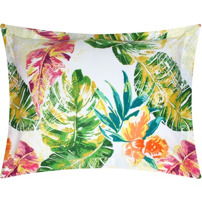 Greenland Home Fashions Tropics Coral Duvet Sham King 20x36, 636047444448, GL-2104ADKS
