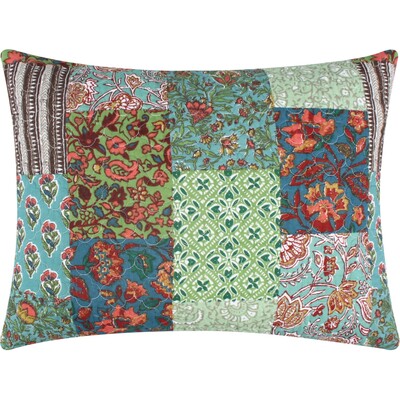 Greenland Home Fashions Jasmin Jade Sham King 20x36, 636047444240, GL-2309AKS