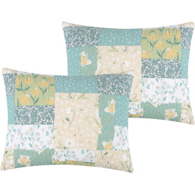 Greenland Home Fashions Evangeline Mist Sham King 20x36, 636047444349, GL-2309BKS