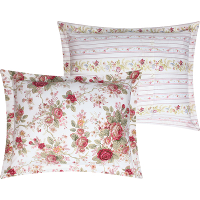 Greenland Home Fashions Antique Rose Ivory Duvet Sham Standard 20x26, 636047444035, GL-2309CDS