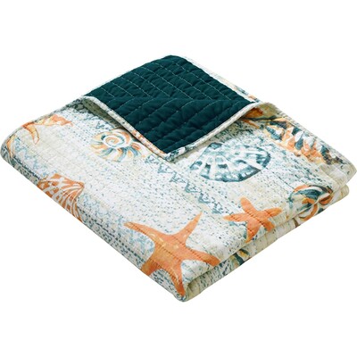 Greenland Home Fashions Kona Ocean Accessory Throw 50x60, 636047444653, GL-2310ATHR
