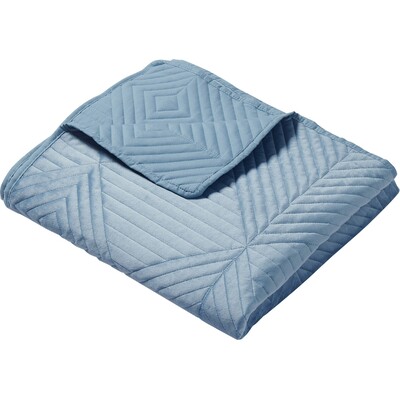 Greenland Home Fashions Riviera Velvet Spa Blue Accessory Throw 50x60, 636047444950, GL-2312ATHR