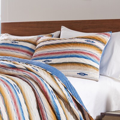 Greenland Home Fashions Painted Desert Sapphire Sham Standard 20x26, 636047446930, GL-2402AS