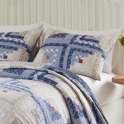 Greenland Home Fashions Cottage Cabin Calico Sham King 20x36, 636047447142, GL-2402CKS
