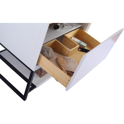 Laviva Alto 30 inch White Bathroom Vanity with Matte White VIVA Stone Solid Surface Countertop, 685757781800, 313SMR-30W-MW