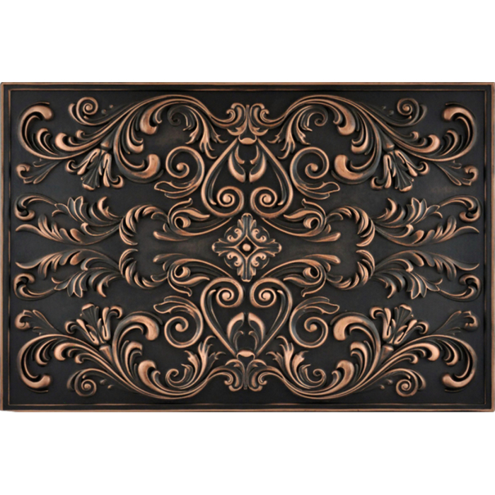 NicheTiles 16 inchx24 inch Cypress Metal Mural Oil Rubbed Bronze A0046VBR000