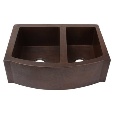 sierra copper Double Bowl Sinks, Metal,STAINLESS STEEL,Gunmetal,Bronze,Nickel,Copper,Titanium,Tempered,Hammered,Brass, Complete Vanity Sets, SC-VN64-38,Less than 19.99 Long,Less than 14.99 Wide