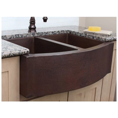 sierra copper Double Bowl Sinks, Metal,STAINLESS STEEL,Gunmetal,Bronze,Nickel,Copper,Titanium,Tempered,Hammered,Brass, Complete Vanity Sets, SC-VNE-33,Less than 19.99 Long,Less than 14.99 Wide