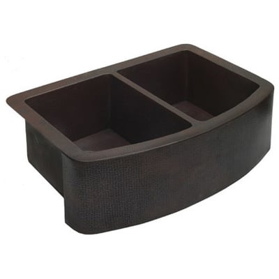 sierra copper Double Bowl Sinks, Metal,STAINLESS STEEL,Gunmetal,Bronze,Nickel,Copper,Titanium,Tempered,Hammered,Brass, Complete Vanity Sets, SC-WTE-38,Less than 19.99 Long,Less than 14.99 Wide