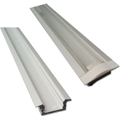 Task Lighting 48 inch 002 Series Recessed Aluminum Profile, Clear Lens, 843512080258, L-002-CL-48