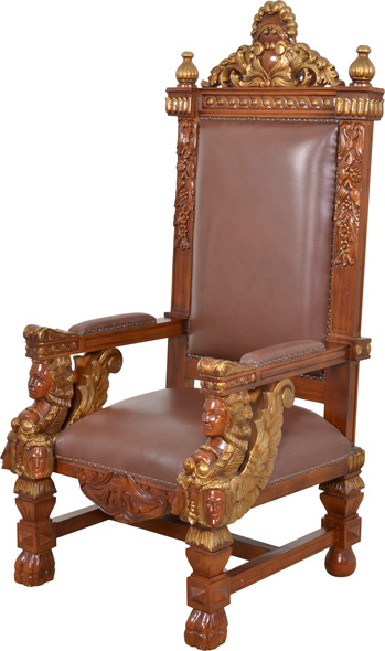  AFD Seating Chairs Vintage Estate Brown, Brown Leather