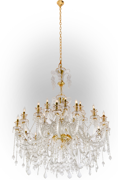 AFD Chandeliers Chandelier Gold, Clear, Crystal