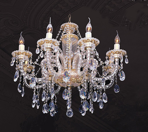 AFD Chandeliers Chandelier Gold Plate, Crystal